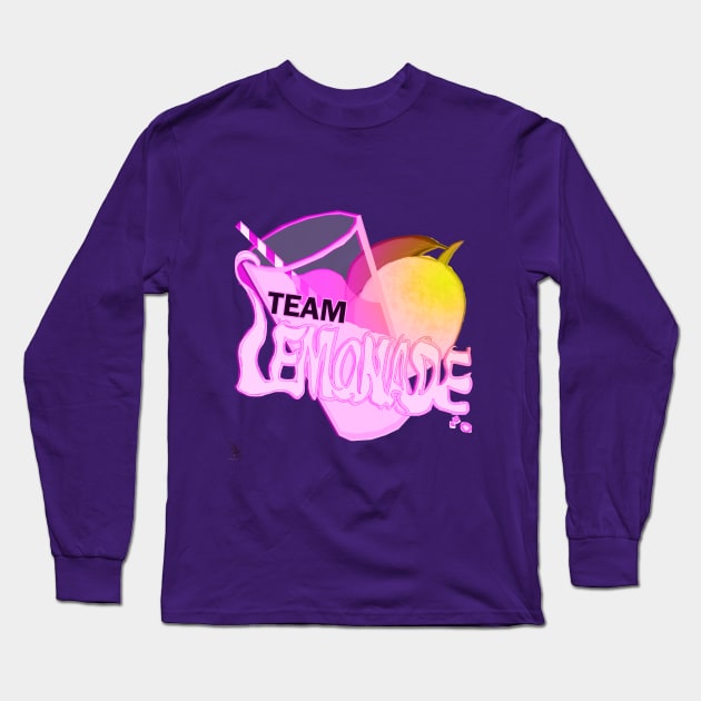 Team Lemonade - ALT colours - Yellow and Pink Long Sleeve T-Shirt by Cheesetoken